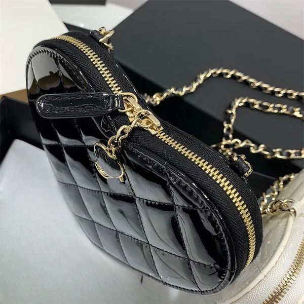 10a Mirror Quality Designer Top Designer Cosmetic Cosmetic Sac 15cm Lady Purse Crossbody Bags Sac de chaîne en cuir authentique.C87