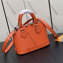 12A Gloednieuwe spiegelkwaliteit Designer 18 cm klassieke shell-tassen Nano dames lederen portemonnee Luxe handtassen met handvat Crossbody schouderriemtas met doos