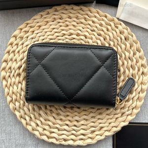 10A Mirror Quality Designers 7.5cm Mini Coin Purse Womens Lambskin Quilted Coin Purse Real Leather Portefeuilles Rits Creditcardhouder met doos