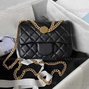 10A Mirror Quality Designers Classic Square Flap Bag Small 18cm Womens Camellia Quilted Purse Lambskin Leather Luxurys Handbags Crossbody Shoulder Chain Box Bag