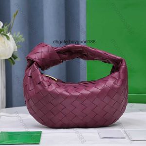 10A Mirror Quality Designers Mini Jodie Sacs 28cm Luxury Femmes Hobo Black Purse Intrecciato Cuir Cuthing Lambe Lambe Balfspin Zipper Woven Hands