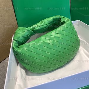 10a spiegelkwaliteit ontwerpers mini jodie tassen 28 cm luxe dames hobo zwarte portemonnee intracciato lederen koppeling echte lederen ritssluiting geweven handtas met doos