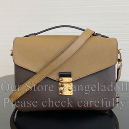 10a Mirror Quality Desinger 25cm Small Mettis Bag Toile Brown Pochette Luxurys Gandage des sacs à main