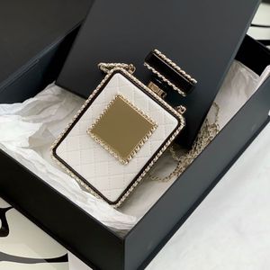 Designers Chains Bag 10A Miroir qualité Luxe Bouteille De Parfum Sac En Peau De Mouton Cross Body Sacs Avec Boîte C059