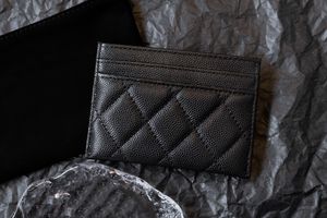 10A spiegel kwaliteit holle pailletten letter rhomboid Caviar portemonnee dame klassieke kaart tas luxe designer tas