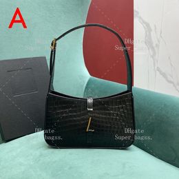 10a Mirror Quality Luxury Crocodile Leather Designer Sac 23cm Boîte d'épaule féminine Box Hobo Box YY041C