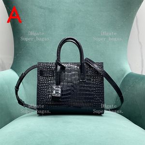 10A Mirror Quality Quality Luxury Crocodile Cuir Handbag 22cm Designer Sac à bandoulière pour femme fourre-tout avec boîte YY054C