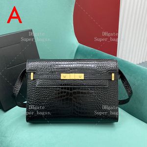 Sac à main de concepteur de luxe de qualité miroir 10A, sac à épuisse en cuir crocodile de 29 cm de haute qualité, sac à main pour femmes de créateur avec boîte YY034B