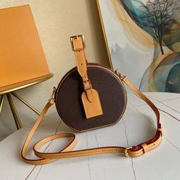 10A Qualité miroir PETITE BOITE CHAPEAU Sac à bandoulière M43514 Mode Totes Designer Sac à main Femmes Véritable Cuir Luxuries Sac à bandoulière avec boîte L099