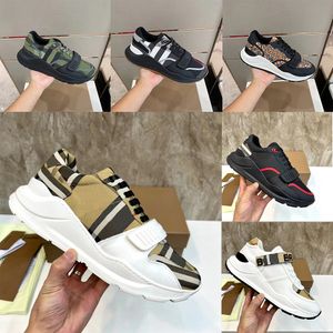 10a Nouveau designer Men Chaussures Marque Cowhide Sneakers décontractés Traineurs de plate-forme vintage Structure Classic Classic Classic High Quality Women Chaussures