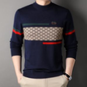 10a nieuwe herenmode lange mouw hoodie gebreide mannen casual ontwerper truien top