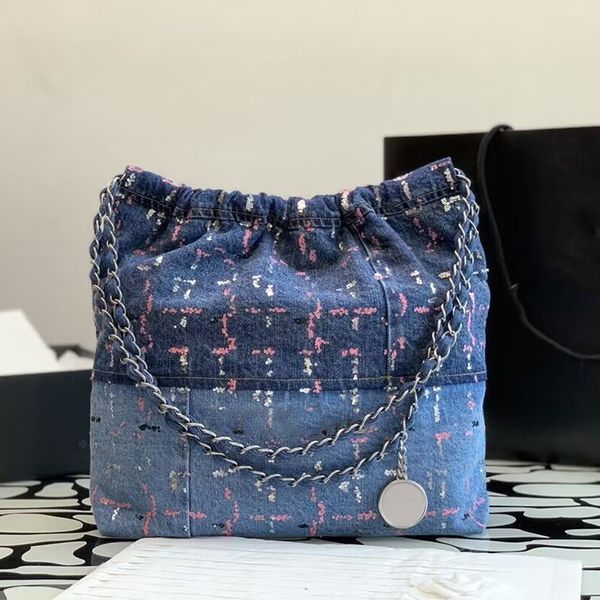 10A + Camiseta nueva Bolso de mujer de cuero genuino Diseñador de lujo 22B Bolsas de compras Bolso de cubo Portátil Suave Clásico Moda Marca Copia Original Bandolera de un solo hombro