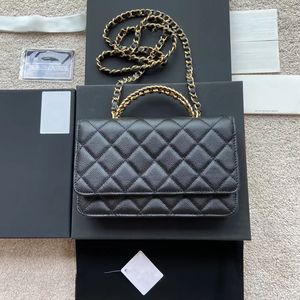 10A Date Magnétique Hasp Matériel Fermeture À Glissière Mini Woc Sacs À Bandoulière Femmes Plaid Sac À Main Caviar En Peau De Mouton En Cuir Cross Body Tote Embrayage