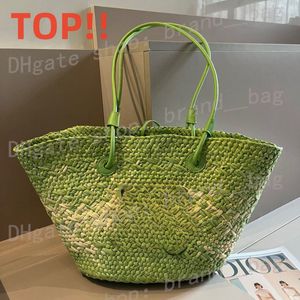 10a Niki Top Kwaliteit Designer Bag samengesteld Lafiet gras Combinatie Lederen Flow Tas Women Grass Bag Luxe schouder vanille Weaving Le000 Bag FedEx Verzenden