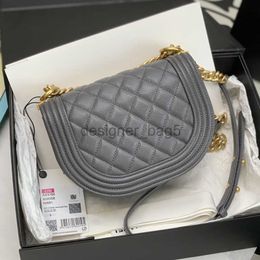 Sac de messager de concepteur de qualité 10A 10A sac de luxe Falp 18 cm Sac à bandoulière Caviar avec boîte C005