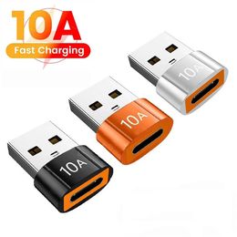 Adaptateur 10A OTG USB 3.0 vers Type C Convertisseur TypeC femelle vers USB mâle Transfert de données de charge rapide pour Apple Watch Ultra iWatch, iPhone, AirPods, iPad Air, Samsung Galaxy