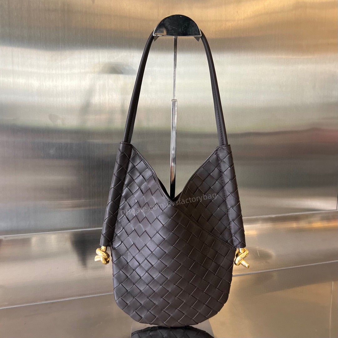 10A Quality BV's Solstice Small Size 30cm Shoulder Bag Handbag Women Famous Brands Designer Intrecciato Sheepskin Weave Luxury Lidy Underarm Bag Free Shipping VV012