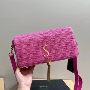 Sac cosmétique Falp Classic 10A de qualité avec sac de paille de mode Box Fashion Paille pour femme fourre-tout pour femmes sac à main