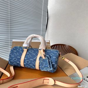 10A Qualité Célèbre designer tout nouveau sac à bandoulière bleu portefeuille toile petit porte-oreiller multicolore Damier Ebene toile portefeuilles longs sac à main