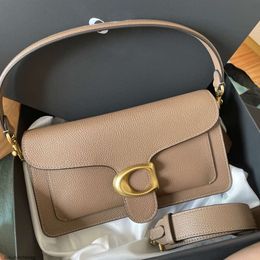 Bolsa Tabby de hombro de cuero 10a de calidad para mujer Sacoche Sacoche Crossbody envoltura bolsas de bolsas de bolsas clásicas de lujo