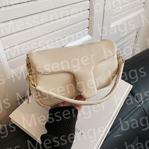 10A Qualité Mini couleur unie polyvalent nuage sous les bras sac à bandoulière unique avec fermeture à glissière et bandoulière bouton designer femme sac de luxe Cross Body bag