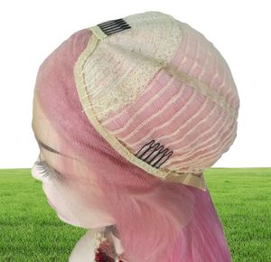 10a Qualité Perruque Deep Curly Pink Full Lace Lace Front Perins transparents Natural Hirline Simulation Perruques de cheveux humains pour femmes1706980