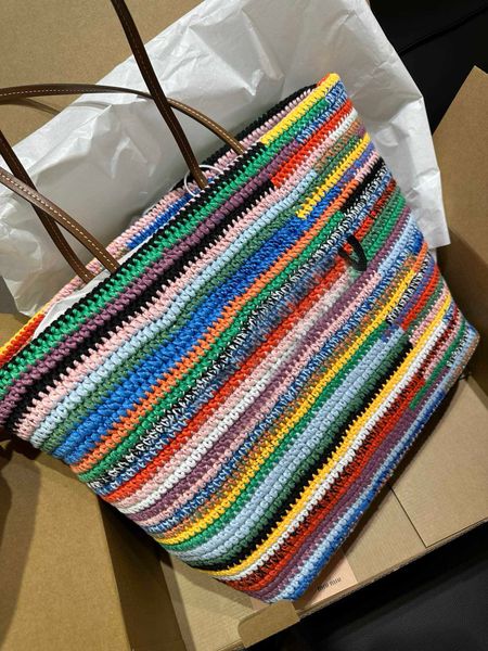 10A Rainbow Colors Crossbody Bag Bag de marca Bolsa de compras de lujo Bolsa de compras al por mayor 240430