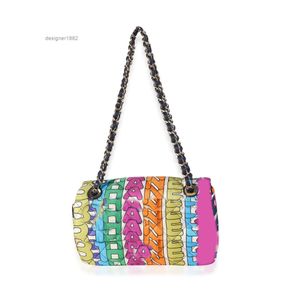 10A Rainbow Graffiti Designer 2023 Luxe Haute Marques Mode Épaule Sacs à main Femmes Chaînes Embrayage Portefeuille Cross Body Totes Artwork Portefeuilles Lettre