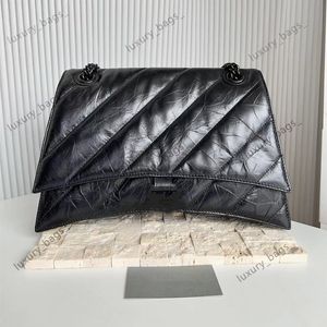 10A Retro Mirror Quality Designer Sac Fahion Women Chain Cruh Crobody Bag Meenger Lady Wallet Pure Olefin Leather Addle Crocodile 32cm 25cm Houder Top