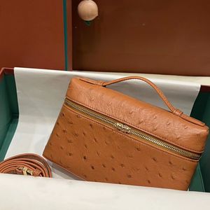 10a retro spiegelkwaliteit Designer tas nieuwe leer vrouwen Houlder vasthouden claic fahion replica l19 multi-colour otrich patroon tweerichtingszipper handi-werk