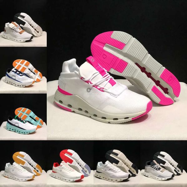 10A Retro Espejo Calidad Diseñador Nube Zapatos para mujer Blanco Tenis Running Shock S Zapatillas de deporte Zapatos para hombre para mujer RUN Dhgate Iron Leaf Pearl Federer Whit