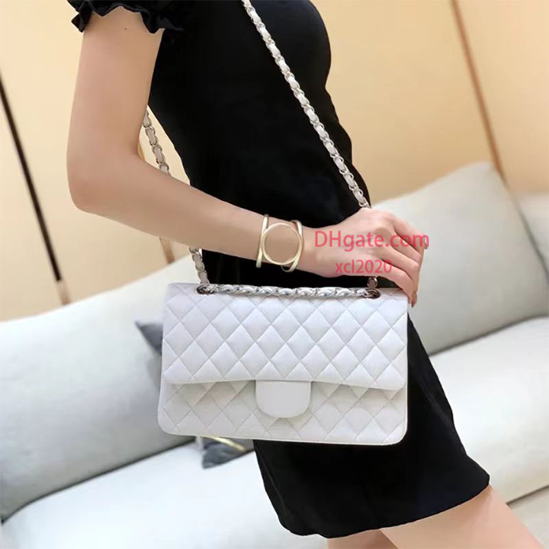 10A Retro Mirror quality Designer Flap Bag Sheepskin Shoulder bag Diamond Lattice 25.5CM Chain Cross Body Bags With Box