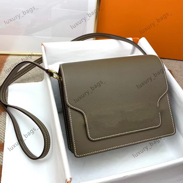 10a rétro Mirror Quality Designers Wallet S Crossbody Purse Hands Fullmated Handmade Original Greatine Le cuir 19cm taille simple Fashion Fomes Fla