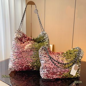 Sacs de chaîne de commerce 10A Sequins Totes Crossbodybody Luxury Designer Brand Bags Fashion Sac à main