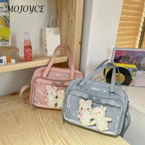 Bolsos de hombro 10A, bolsos de moda, bolso Kawaii, bandolera de mensajero japonesa con colgante, bolso de mano para estudiantes universitarios y niñas