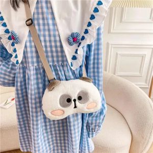 10A Sacs à bandoulière en peluche petit sac à bandoulière pour femmes 2024 Kawaii mignon Panda enfant sacs à main fille japonaise étudiant messager enfants