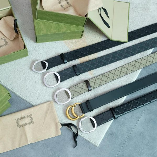 10A Calidad súper original Cinturón de cuero genuino para hombres de estilo retro clásico con caja original verde Cinturones para mujer de diseñador de lujo fashi181g