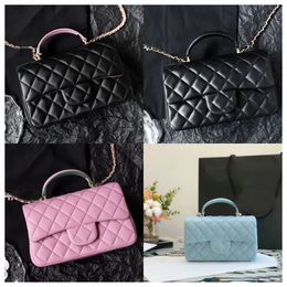 10A Super Original Qualité Femmes Chaîne Sacs à bandoulière Caviar Cuir d'agneau Designer de luxe CF Sac Fashion Crossbody Classic Flap Sac à main Lady Purse 032