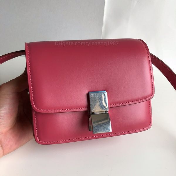 10a Mirror de nivel Mirror Luxurys Bolsas de diseñador de mujeres Mini carteras de 16.5 cm adolescentes Polised Caver Hooly Crossbody Box Classic Box Bag Red Bag Free Envío