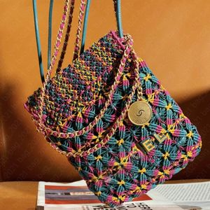 10A Top 23A Mini 22 Sac Sac à ordures tissé canal coloré Sac de créateur de luxe Mini sacs seau Sac à main fourre-tout Hobo femmes épaule étiquette en or chaîne sac à main portefeuille