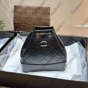 10A top Mochila de diseñador Mochilas para mujer Bolsos de hombro de moda Bolso de cuero Bolso de señora Bolso de viaje Cadenas cruzadas con cordón gabrielle Mochila errante