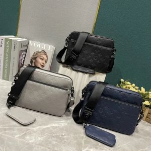 10A TOP Bolsos de mano para mujer y hombre, bolsos de mensajero TRIO de cuero, bolso de hombro de lujo, bolso de maquillaje, bolso de diseñador, bolso de mano para hombre