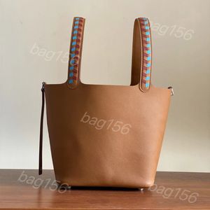 10A Top Cerradura hecha a mano Línea de cera de abejas Espejo Bolso de diseñador Bolso de lujo para mujer Bolso de mano clásico Moda Gran nombre Cubo TC Cuero de vaca Marca famosa Hebilla de plata