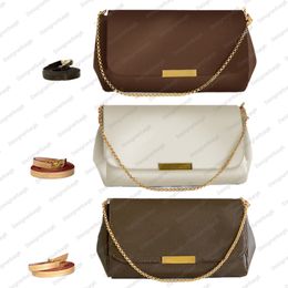 10A TOP Damesmode Casual Designe Luxe FAVORIET MM PM Crossbody Schoudertassen Chain Bag Hoge kwaliteit Alle stalen hardware en geïmporteerd koeienhuidmateriaal