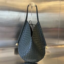 Réplication de haut niveau 10A BV Solstice grand 44 cm Sac à main sac à main Femmes de marques célèbres Designer Intrecciato Mouton Weave Lidy Underar Sac Livraison gratuite