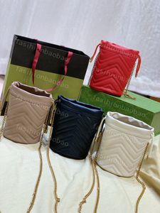 10a Top Luxury Designer Sacs Marmont sac mini sac de seau authentique sac en cuir Lady Crossbody Bag 575163