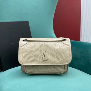 10A Bolso cruzado de alta calidad de 22 cm, bolso de hombro de diseñador, bolsos de cuero genuino, bolso de mujer con caja ZY098