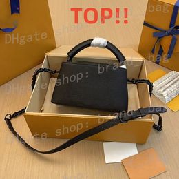 10A Bolso de diseñador de alta calidad Mini bolso de 22 cm Bolso de hombro de cuero genuino Bolso cruzado con caja L312 FedEx enviando