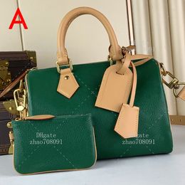 Bolso de diseñador de alta calidad 10A P9 Bolso de 25 cm de cuero genuino bolso de cuerpo cruzado Boston con caja L401