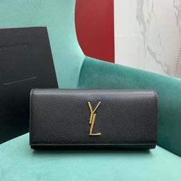 10A bolsa de embreagem de designer de alta qualidade 27cm bolsa de couro genuíno bolsa carteira com caixa Y116
